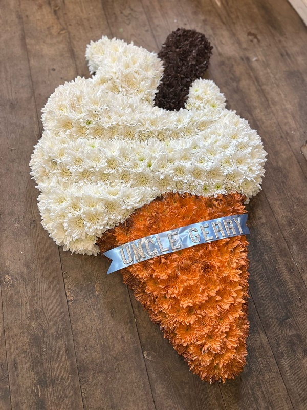 Ice cream funeral tribute